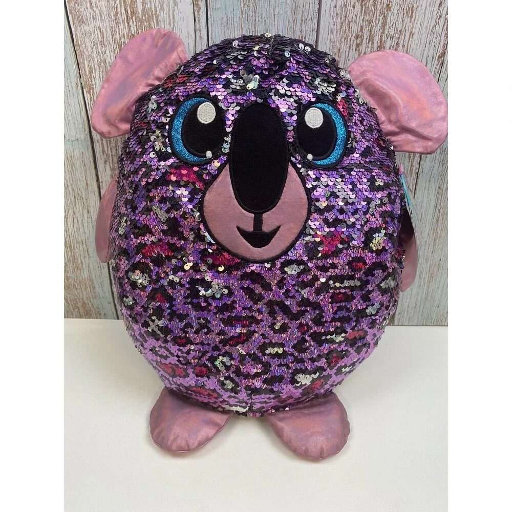 Shimmeez Series 3 Ava Koala Reversible Sequin Plush Stuffed Animal 14